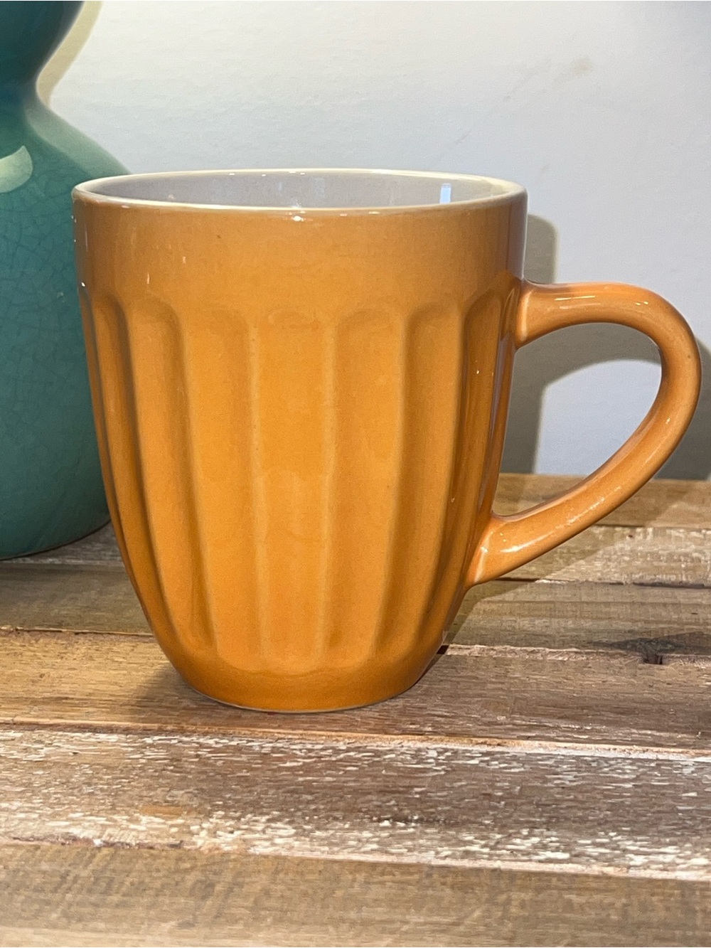 Durable Ceramic Coffee Mug in Yellow/Orange - Home Dining